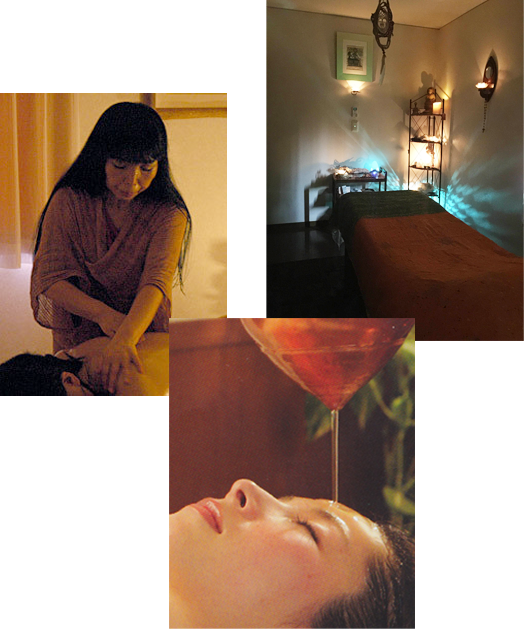 りゅう花施術の様子